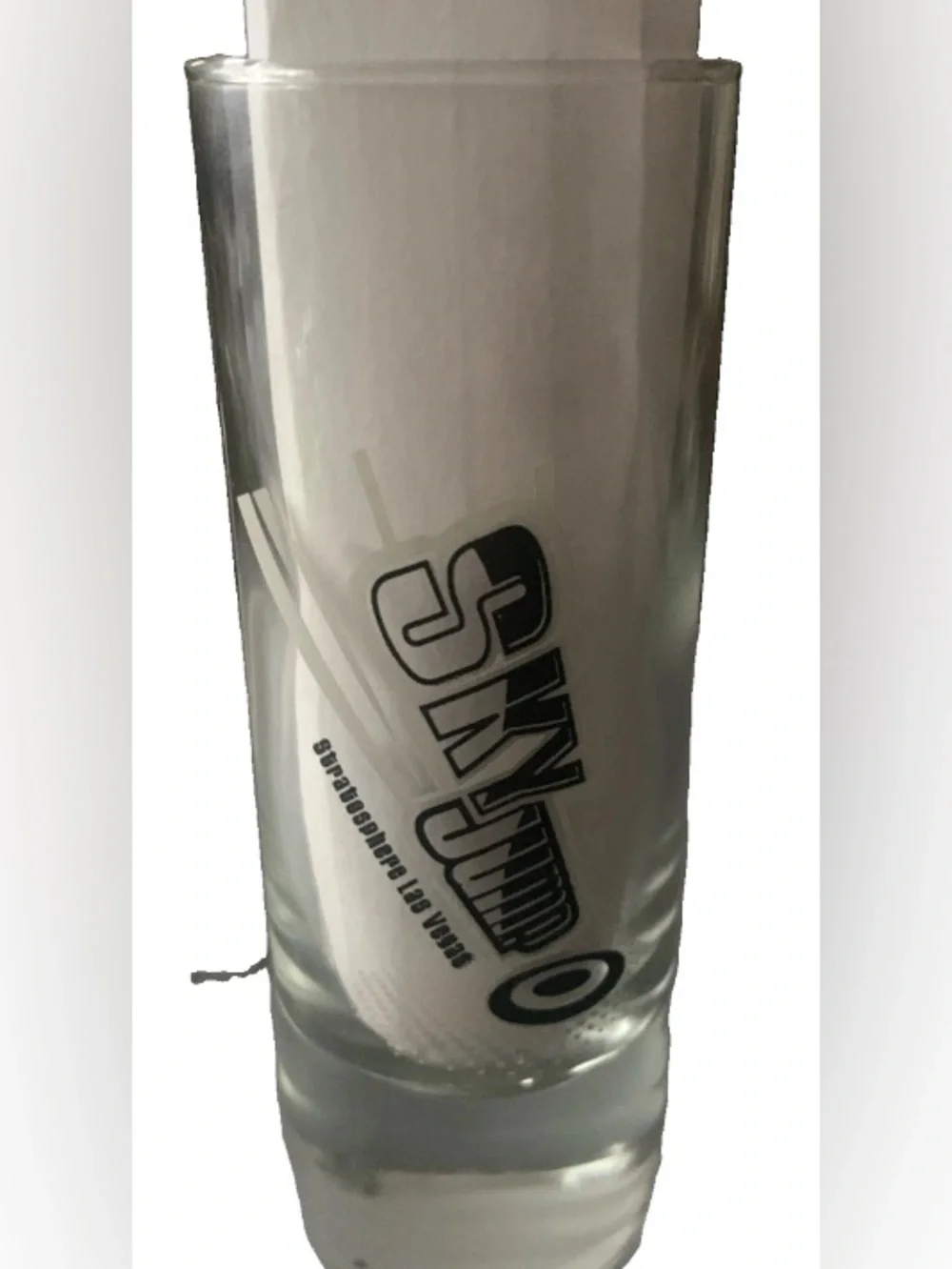 Vintage Stratosphere Sky Jump Double Shot Glass Shotglass